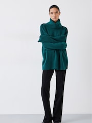 Hush Green Meryl Roll Neck Jumper - Image 2 of 5