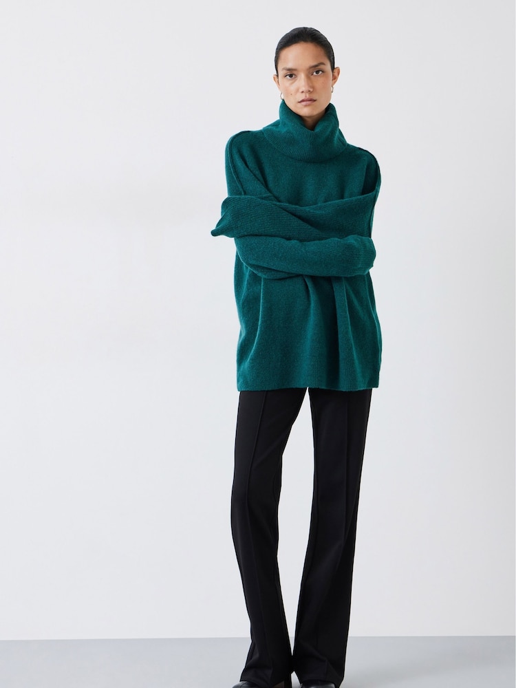 Hush Green Meryl Roll Neck Jumper - Image 2 of 5