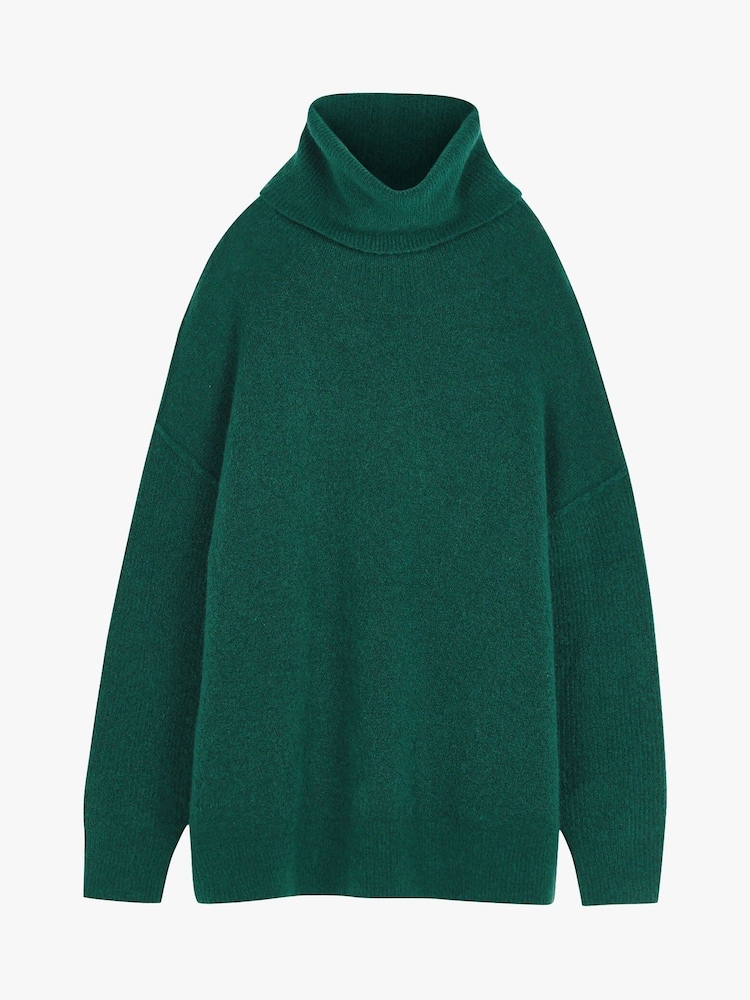Hush Green Meryl Roll Neck Jumper - Image 5 of 5