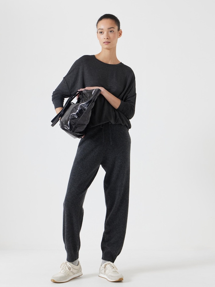 Hush Grey Gillian Longline Jersey Top - Image 2 of 5
