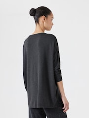 Hush Grey Gillian Longline Jersey Top - Image 3 of 5