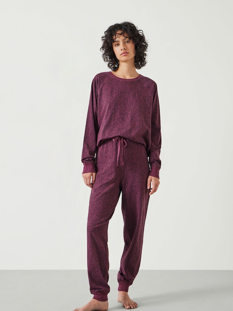 Hush Animal Joelle Jersey Jogger Print Pyjamas - Image 1 of 4