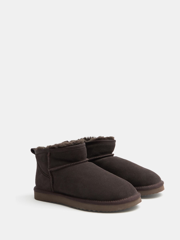 Hush Tan Brown Ultra Mini Sheepskin Boots - Image 3 of 5