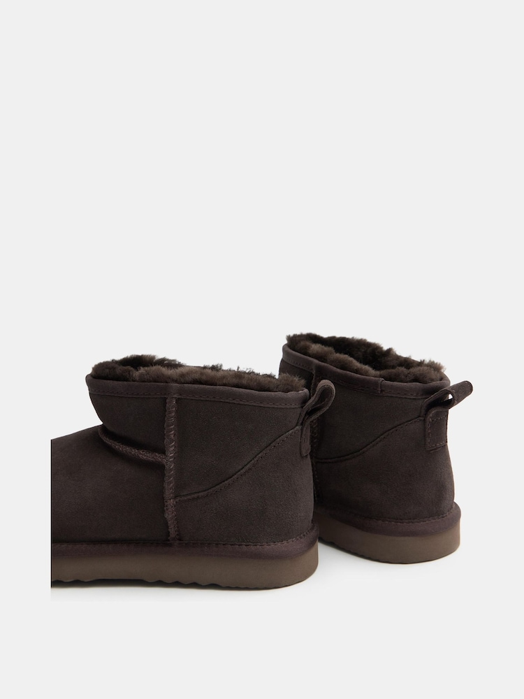 Hush Tan Brown Ultra Mini Sheepskin Boots - Image 4 of 5
