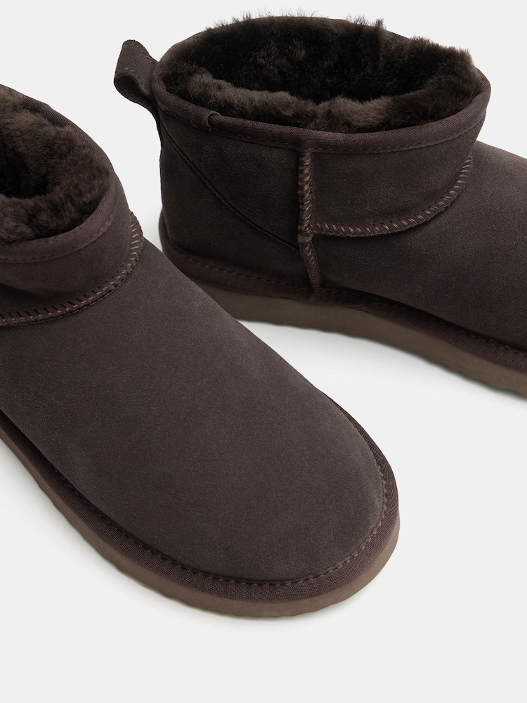 Hush Tan Brown Ultra Mini Sheepskin Boots - Image 5 of 5