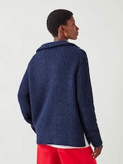 Hush Ella Relaxed Zip V-Neck Jumper - Bild 3 von 5