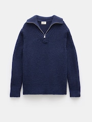 Hush Ella Relaxed Zip V-Neck Jumper - Bild 5 von 5