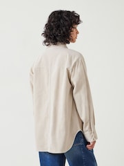 Hush Cream Oversized Cleo Corduroy 100% Cotton Shirt - Image 1 of 4
