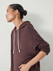Hush Brown Elle Supersoft Longline Hoodie - Image 3 of 4