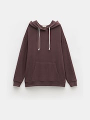 Hush Brown Elle Supersoft Longline Hoodie - Image 4 of 4