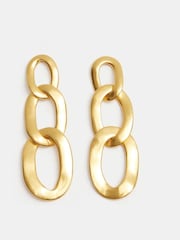 Hush Gold Tone Cameron Chain Link Earrings - Image 1 of 4