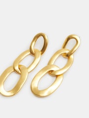 Hush Gold Tone Cameron Chain Link Earrings - Image 2 of 4