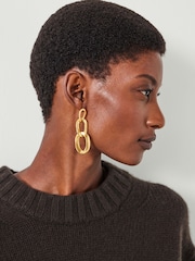 Hush Gold Tone Cameron Chain Link Earrings - Image 4 of 4