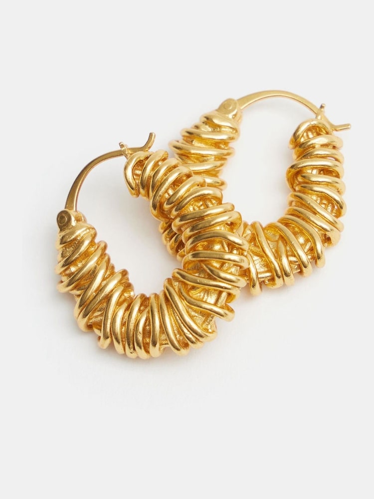 Hush Gold Tone Tilly Hoop Earrings - Image 2 of 4