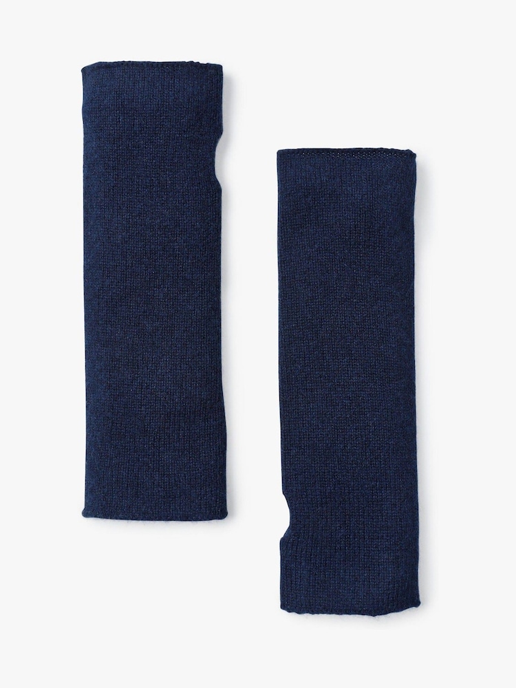 Hush Blue Cashmere Winter Fingerless Gloves - Image 1 of 4