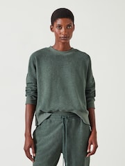Hush Green Marley Relaxed Sweatshirt - Image 1 of 5