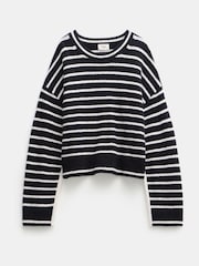 Hush Black Casey Striped Wool Blend Jumper - Image 4 of 5