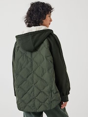 Hush Green Sloane Mix Quilt Jacket - Image 3 of 5