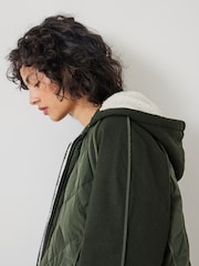 Hush Green Sloane Mix Quilt Jacket - Image 4 of 5