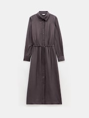 Hush Brown Martina Midi Shirt Dress - Image 5 of 5