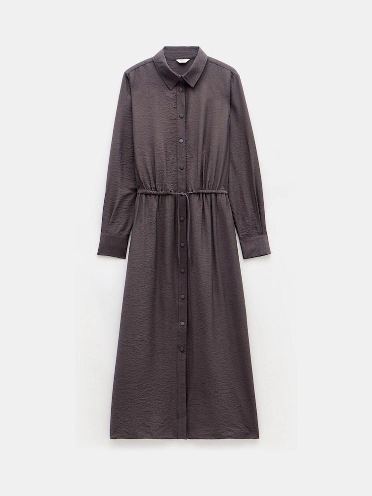 Hush Brown Martina Midi Shirt Dress - Image 5 of 5