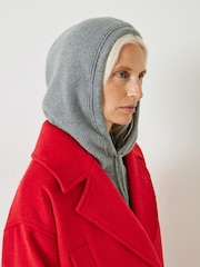 Hush Grey Knitted Balaclava Hood - Image 1 of 5