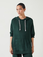 Hush Green Elle Supersoft Longline Hoodie - Image 1 of 5