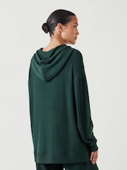 Hush Green Elle Supersoft Longline Hoodie - Image 3 of 5