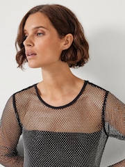 Hush Black Una Sparkle Maxi Dress - Image 2 of 6