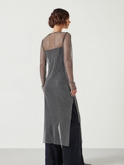 Hush Black Una Sparkle Maxi Dress - Image 3 of 6