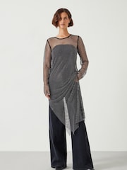 Hush Black Una Sparkle Maxi Dress - Image 5 of 6