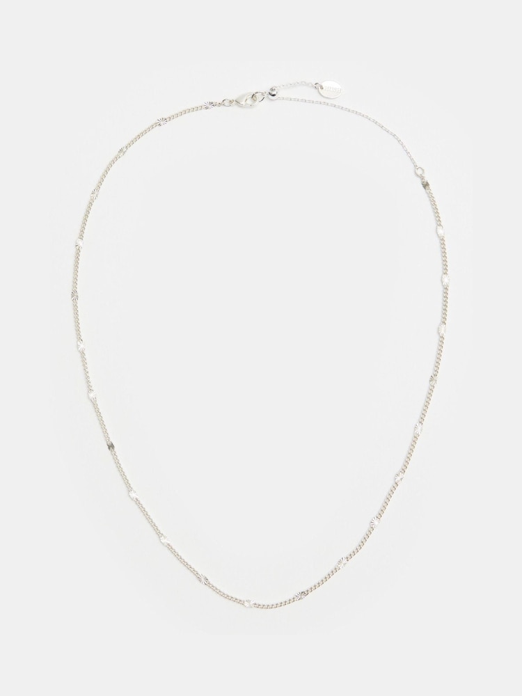 Hush Silver Tone Violet Chain Necklace - Image 1 of 4