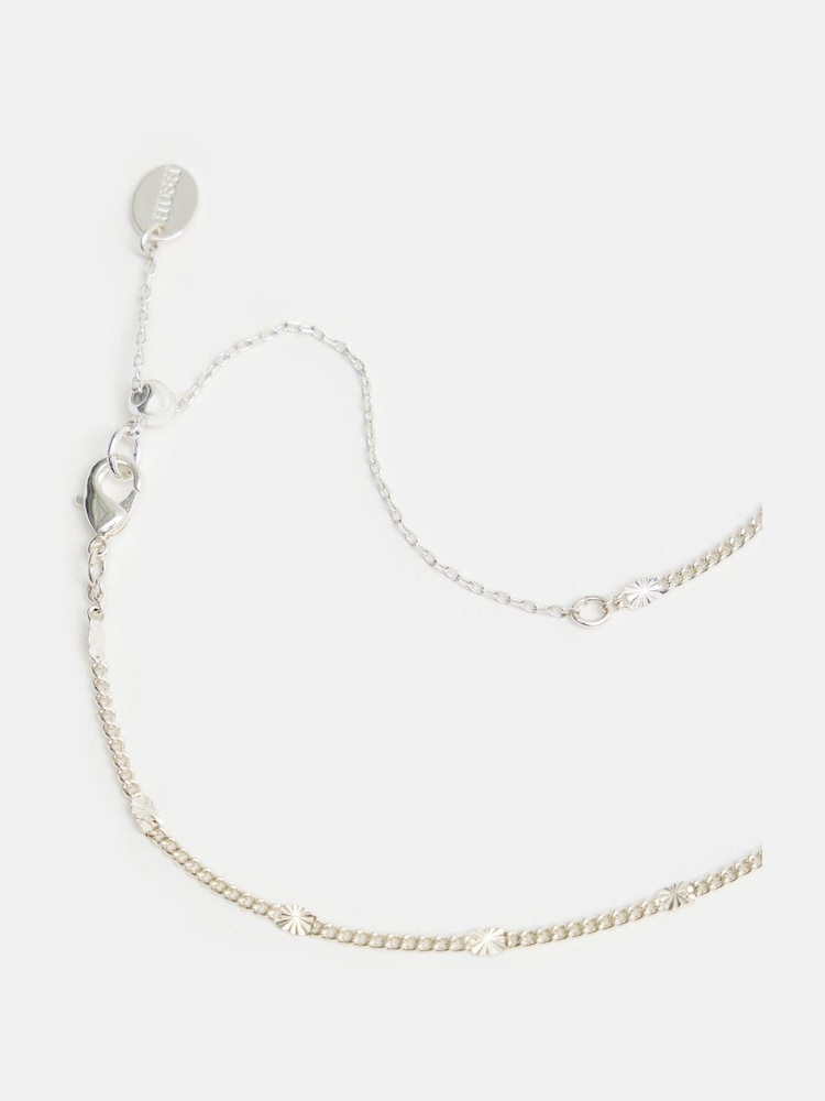 Hush Silver Tone Violet Chain Necklace - Image 2 of 4