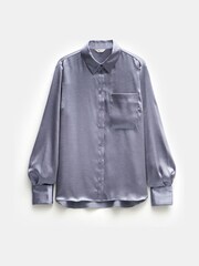 Hush Grey Rita Satin Shirt - Image 5 of 5