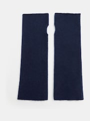 Hush Blue Cashmere Fingerless Winter Gloves - Image 1 of 3