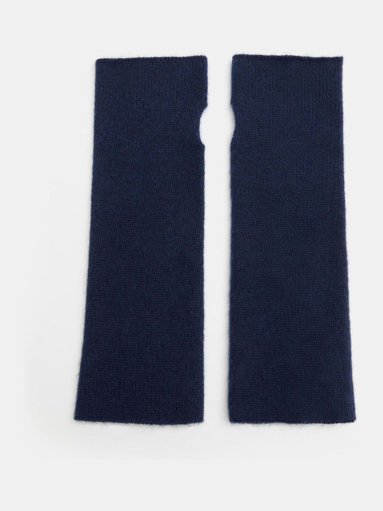 Hush Blue Cashmere Fingerless Winter Gloves - Image 1 of 3 Hush Blue Cashmere Fingerless Winter Gloves - Image 1 of 3