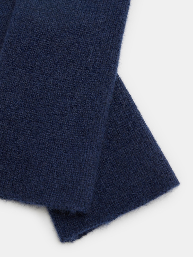 Hush Blue Cashmere Fingerless Winter Gloves - Image 2 of 3