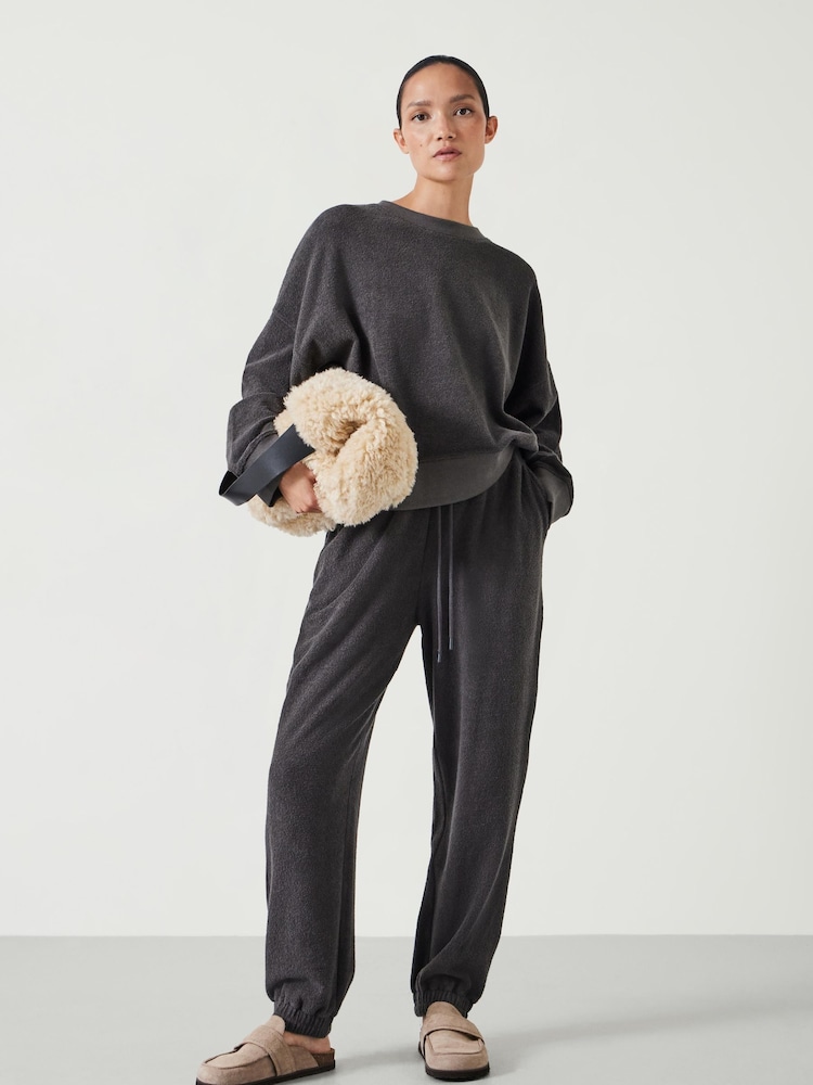 Hush Grey Marley Relaxed Sweatshirt - Image 2 of 5 Hush Grey Marley Relaxed Sweatshirt - Image 2 of 5