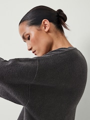Hush Grey Marley Relaxed Sweatshirt - Image 4 of 5