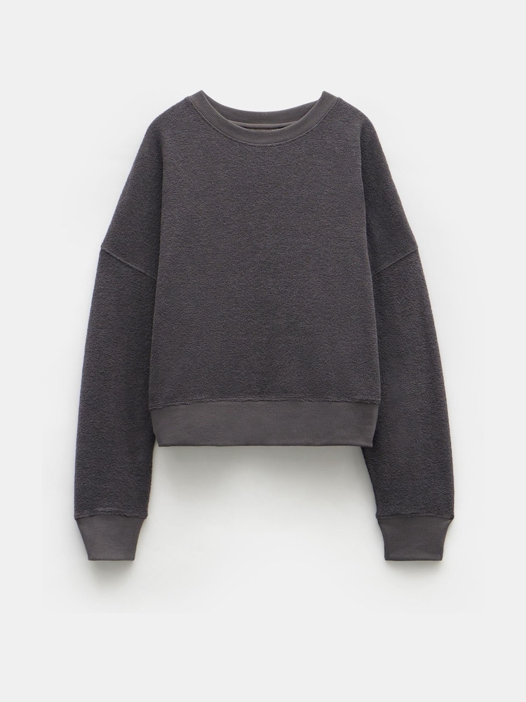 Hush Grey Marley Relaxed Sweatshirt - Image 5 of 5 Hush Grey Marley Relaxed Sweatshirt - Image 5 of 5
