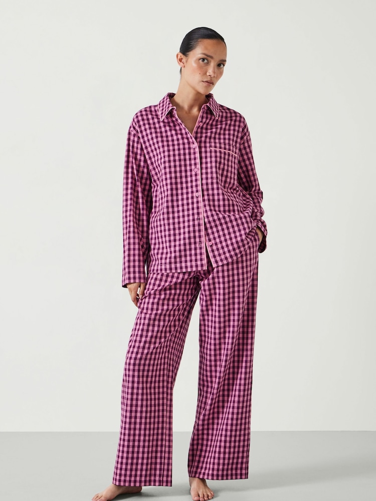 Hush Luella Pyjama aus Baumwolle und Viskose mit Vichy-Karo - Bild 1 von 5 Hush Luella Pyjama aus Baumwolle und Viskose mit Vichy-Karo - Bild 1 von 5