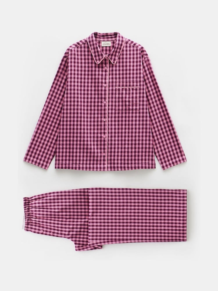 Hush Luella Pyjama aus Baumwolle und Viskose mit Vichy-Karo - Bild 5 von 5 Hush Luella Pyjama aus Baumwolle und Viskose mit Vichy-Karo - Bild 5 von 5