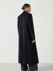 Hush Black Meridah Cashmere Blend 100% Cotton Coat - Image 3 of 5