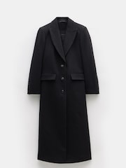 Hush Black Meridah Cashmere Blend 100% Cotton Coat - Image 5 of 5