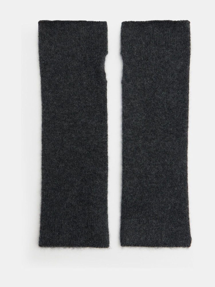 Hush Grey Cashmere Fingerless Gloves - Image 1 of 3