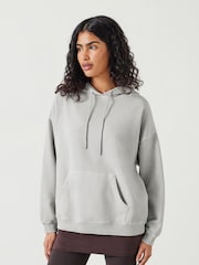 Hush Grey Shay Oversized Heavyweight 100% Cotton Hoodie - Image 1 of 5