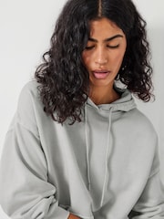 Hush Grey Shay Oversized Heavyweight 100% Cotton Hoodie - Image 4 of 5
