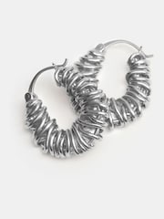 Hush Silver Tone Tilly Hoop Earrings - Image 3 of 4