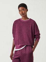 Hush Red Marley Relaxed Sweatshirt - Image 1 of 5