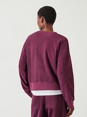 Hush Red Marley Relaxed Sweatshirt - Image 3 of 5